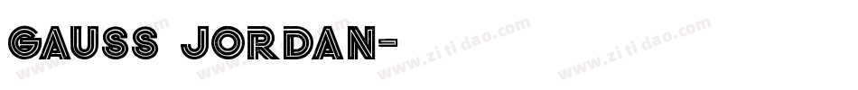 Gauss Jordan字体转换